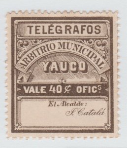 Puerto Rico Telegraph revenue fiscal Stamp 10-12-2 no gum - ok- low start price