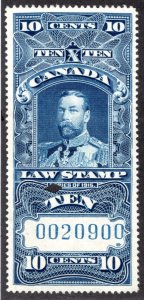 FSC13, van Dam, 10c, Used, Federal Supreme Court, 1915 George V, Canada