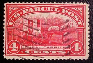 US  Q4 4c Parcel Post Used 