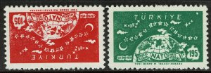 Turkey 1436-37  MNH - NATO 10th Anniversary - 1959