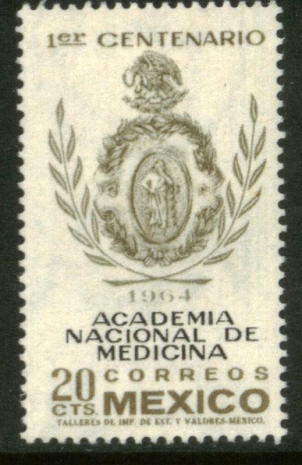 MEXICO 955, 20¢ Centenary of the National Academy of Medicine MINT, NH. VF.