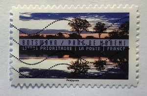 France 2017 Scott 5155 used - Mirror image: Moremi Park, Botswana