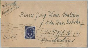 75252 - GERMANY - POSTAL HISTORY -  Michel # 129 Isolated on COVER to GREECE