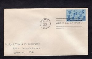 935 Navy, FDC addressed