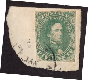 Confederate States - 1 - Fine/Very Fine - Used