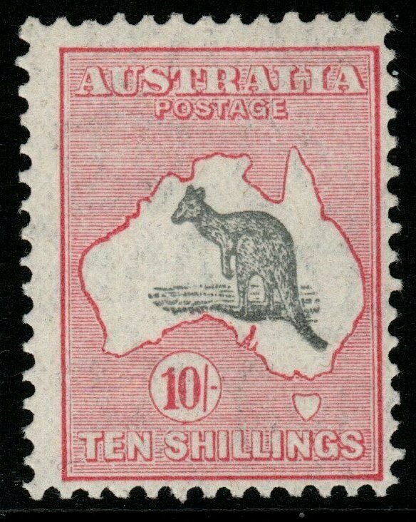 AUSTRALIA SG136 1932 10/= GREY & PINK MNH