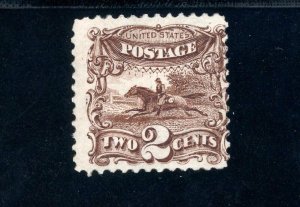 USAstamps Unused FVF US 1869 Pictorial Issue Scott 113 OG MNH Grilled SCV $500+