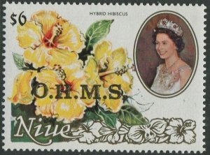 Niue OHMS 1985 SGO16 $6 Hibiscus MNH