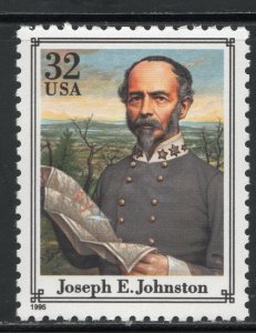 2975m * JOSEPH E JOHNSTON ** CONFEDERATE GENERAL CIVIL WAR * U.S. Postage Stamp