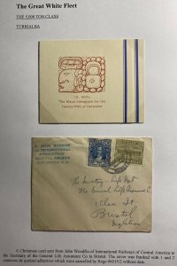 1932 Guatemala SS Turrialba Paqueboat United Fruit Cover To England With Card