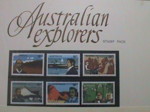 AUSTRALIA STAMP: 1976 SC#630-5 AUSTRALIAN EXPLORERS MINT STAMPS PACK. VERY RARE