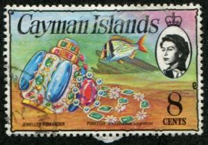 Cayman Isl SC#336 Pirate Treasure, 8c, Canceled