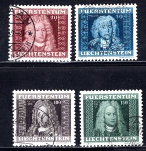 Liechtenstein #172-175   Used    VF   CV $29.75   ....   3510078