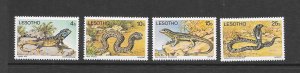 LESOTHO #270-3 LIZARDS MNH