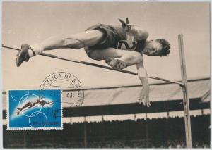 63769 -  SAN MARINO - POSTAL HISTORY: MAXIMUM CARD 1963 - SPORT: High jump