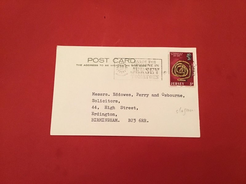 U.K  Taste The Sunshine In Jersey Tomatoes 1973 Special Cancel stamp card R36092