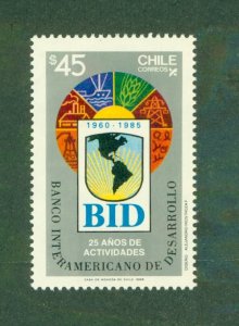 CHILE 717 MNH BIN $1.25