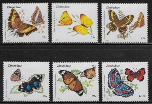 Zimbabwe Scott #'s 670 - 675 MNH