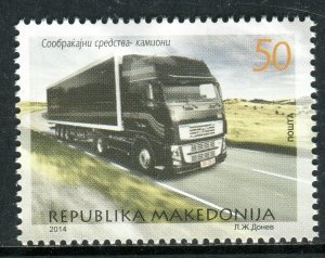 110 - MACEDONIA 2014 - Transport - Truck - MNH Set