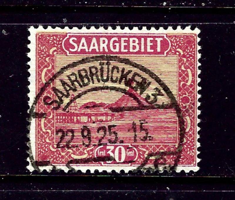 Saar 108 Used 1922 issue