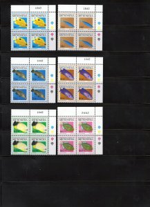 Micronesia 301-319A, 328-332 MNH Fish Definitive Blocks ZAYIX 0825L1763