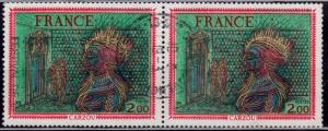 France, 1976, Woman's Head by Jean Carzou, 2fr, sc#1499, used