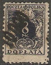 1923 Poland Scott J48 Surcharge MLH