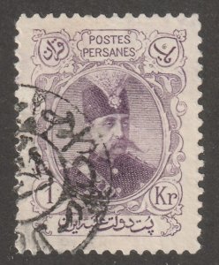 Persia, Stamp, scott#357,  used, hinged, 1kr, violet