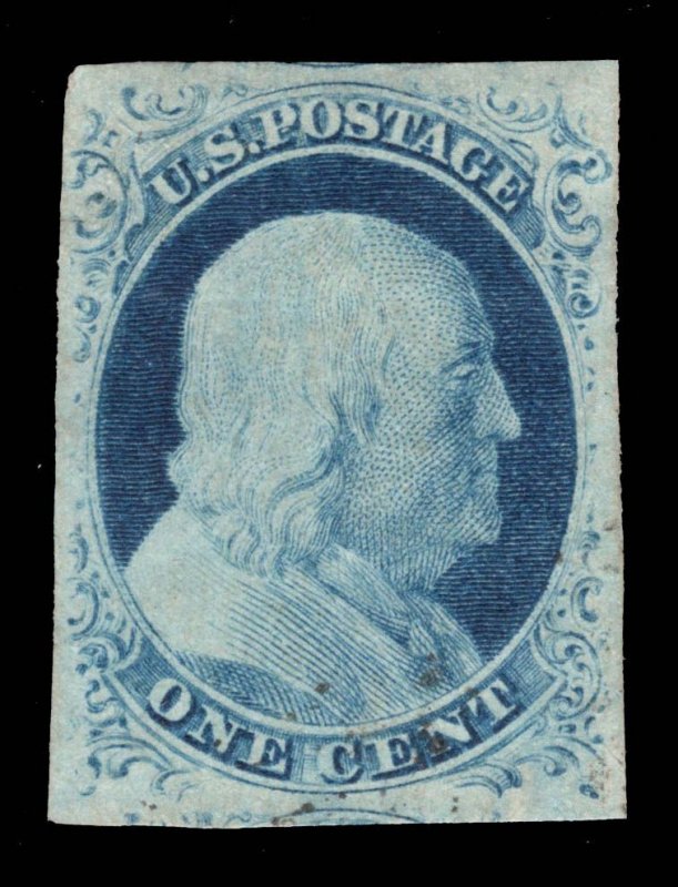 MOMEN: US STAMPS # 9 UNUSED NO GUM VF $260 LOT #18905-38