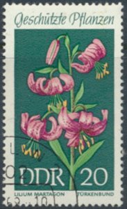 German Democratic Republic  SC# 1096  CTO Flowers   see details & scans