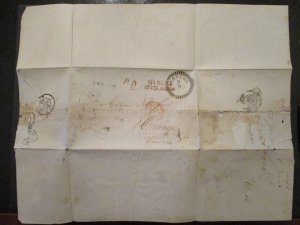 1855 Bergamo Italy Letter Cover