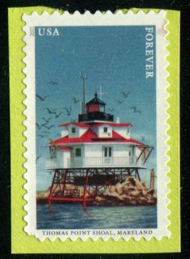 5625 (55c) Mid-Atlantic Lighthouses - Thomas Point Shoal SA. used on paper