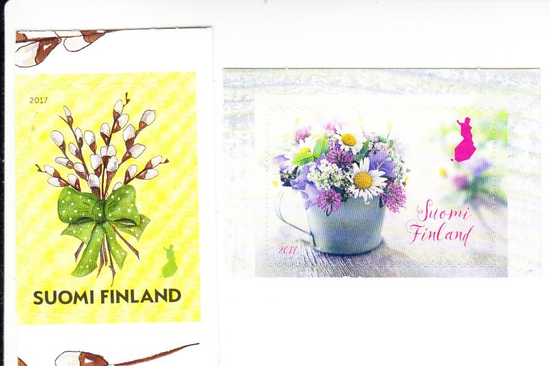 2017 Finland Summer Flowers (2) SA (Scott 1533-34) MNH