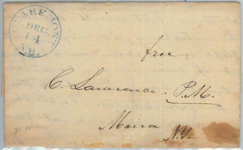 72338  - UNITED STATES USA - PREPHILATELIC Cover: CLAREMONT, NH 1844 - Free