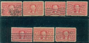 SCOTT # 324, LOUISIANA PURCHASE, USED, FINE, 7 STAMPS, GREAT PRICE!