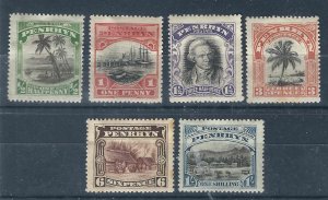 Penrhyn Island 25-30 SG32-37 MH F/VF 1920 SCV $26.00