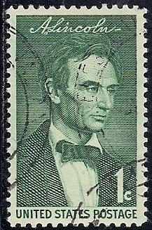 1113 1 cent Beardless Lincoln Stamp used EGRADED VF 80