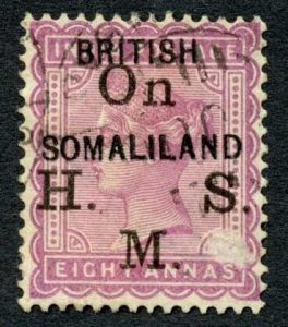 Somaliland SGO4 8a dull mauve (surface rub bottom right) Cat 475 pounds