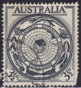 Australia 276 USED 1954 Map of Antarctica