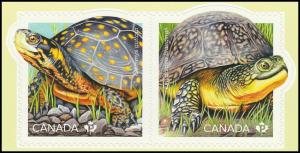 Canada 3179a-3179b Endangered Turtles P pair (from booklet) MNH 2019