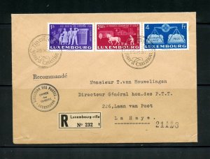 Luxembourg #273, 275, 277 (L897) Registered FDC, F-VF cond