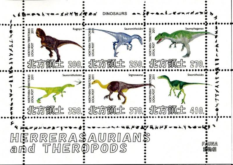 NORTHERN TERRITORIES SHEET DINOSAURS