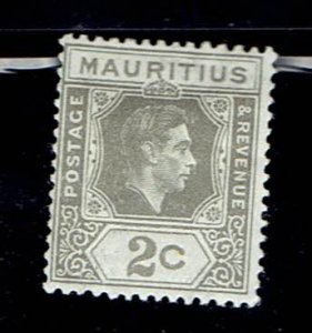 MAURITIUS SCOTT#211 1938 2c KING GEORGE VI - UNUSED