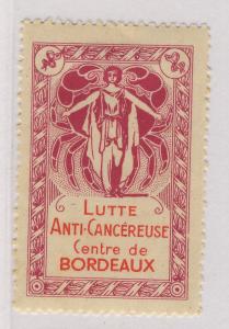 FRANCE - VIGNETTE LUTTE ANTI-CANCÉREUSE / CENTRE DE BORDEAUX Rose-LIlas/Rouge*