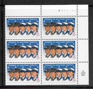 #3174 MNH Copy &Plate Block of 6