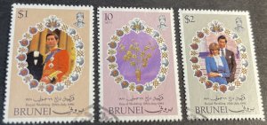 BRUNEI # 268-270--USED--COMPLETE SET--1981