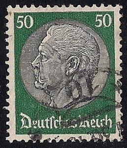 Germany #428 50pf Paul Von Hindenburg used EGRADED VF 84