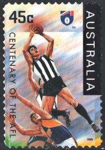 Australia SC#1517 45¢ Centenary of AFL: Collingwood (1996) Used