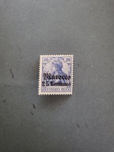 Stamps German Offices in Morocco Scott #36 hinged