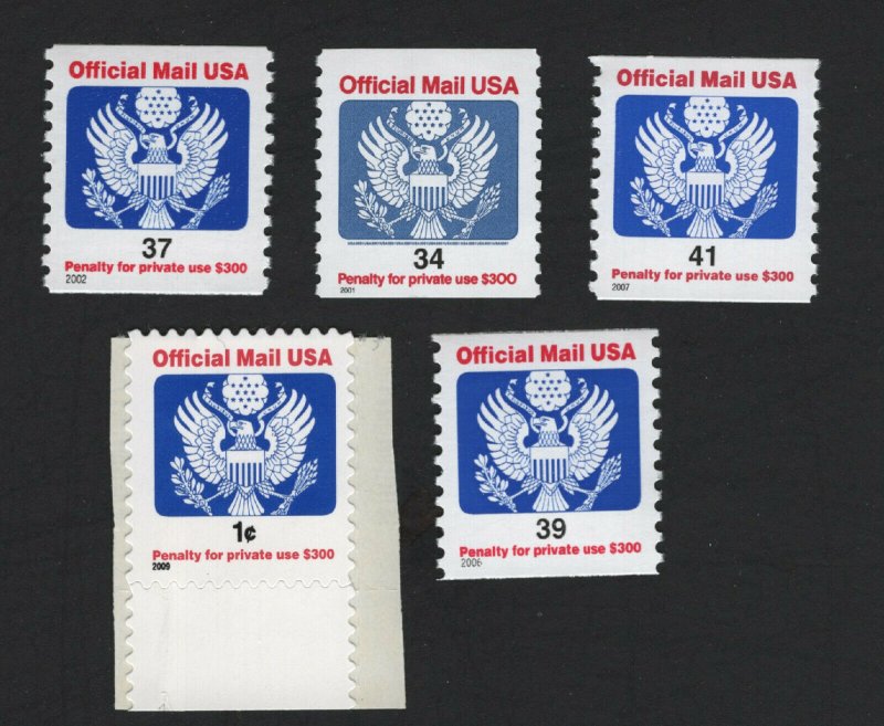 United States MINT Scott Number O158-O160 O162 O163  MNH  VF  #5  -  BARNEYS